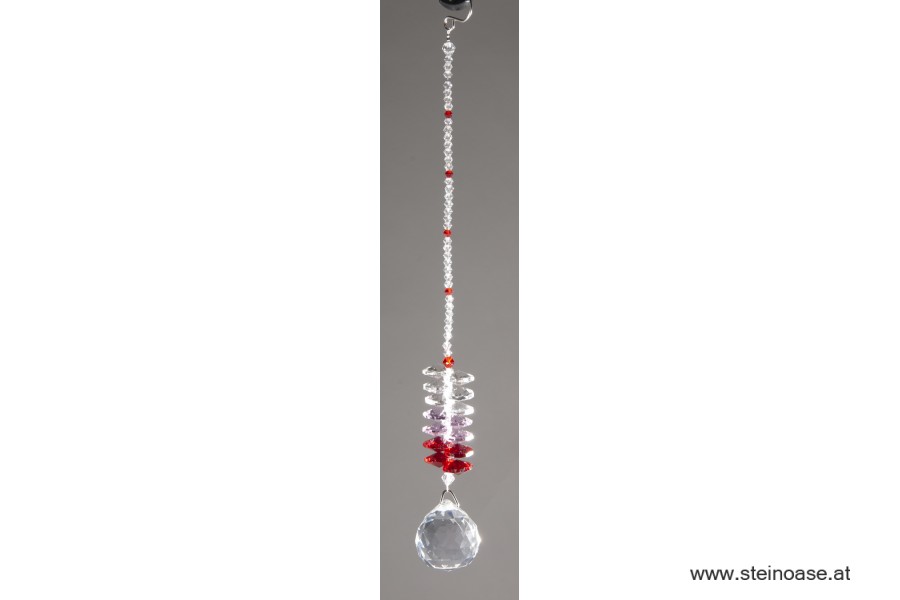 Suncatcher Mobile Universumskristall Rot